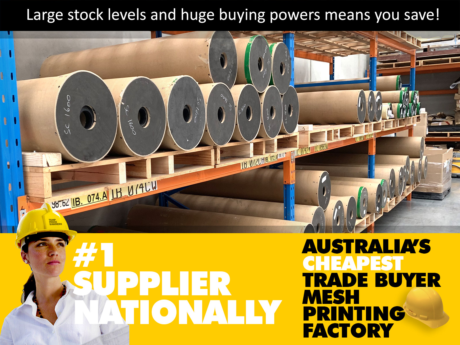 TFB are Australia's largest stockist of banner mesh